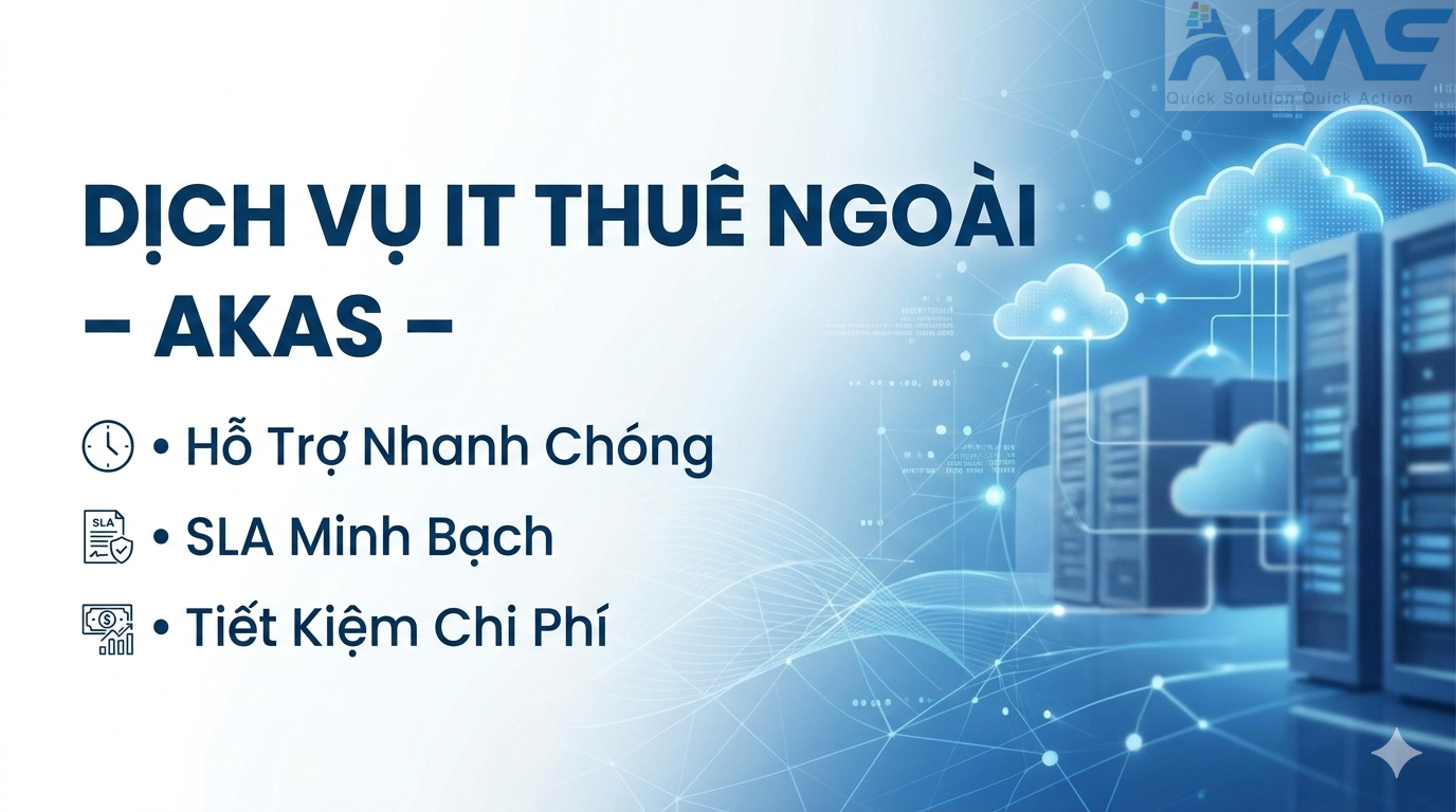 Dịch vụ IT thuê ngoài – AKAS: Hỗ Trợ Nhanh Chóng, SLA Minh Bạch, Tiết Kiệm Chi Phí