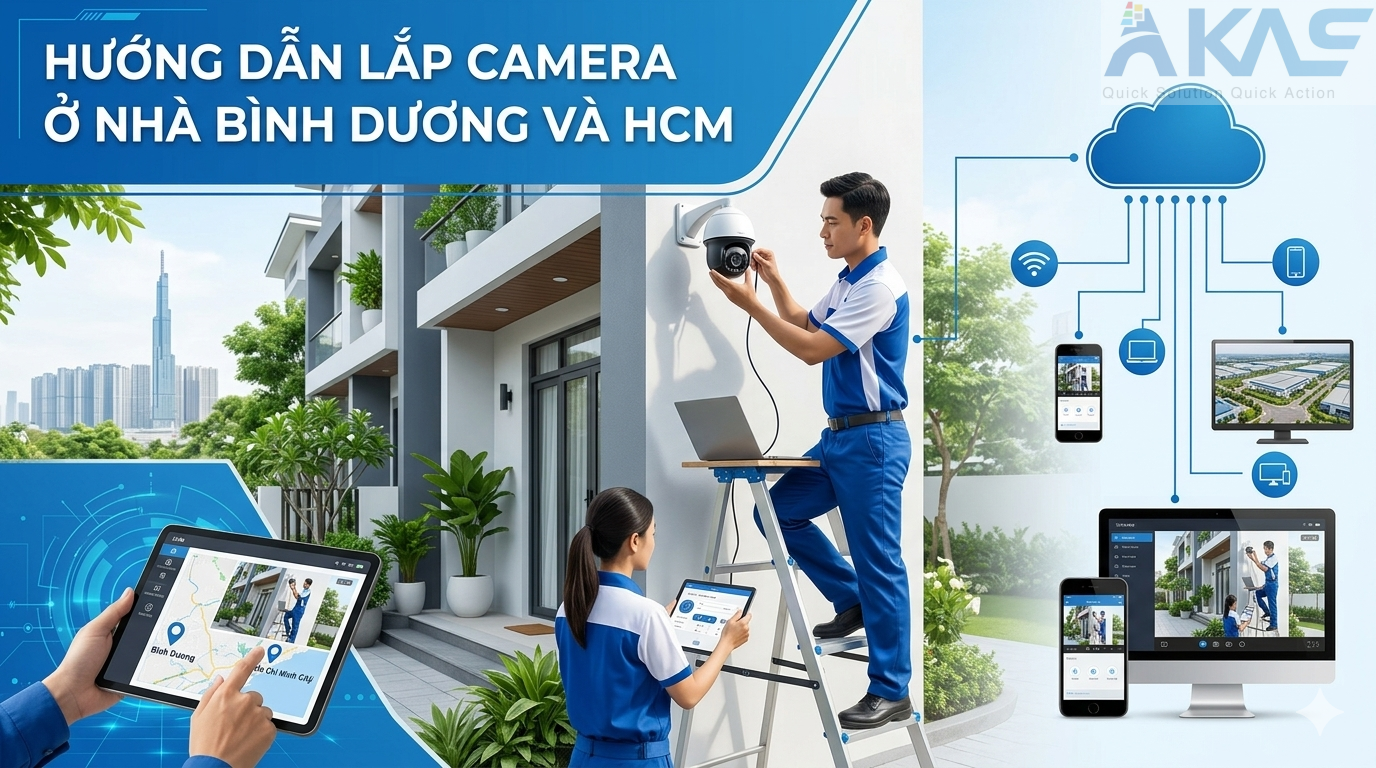 Hướng dẫn lắp camera ở nhà Bình Dương và HCM