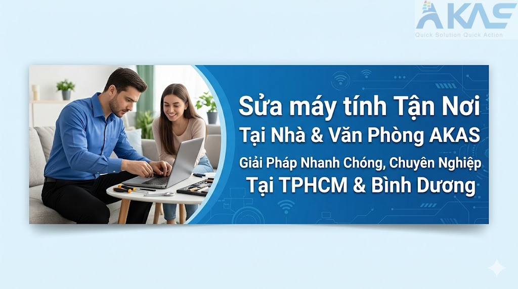 Sửa máy tính tận nơi AKAS: Giải pháp nhanh chóng, chuyên nghiệp tại TPHCM và Bình Dương Sửa máy tính tận nơi AKAS: Giải pháp nhanh chóng, chuyên nghiệp tại TPHCM và Bình Dương
