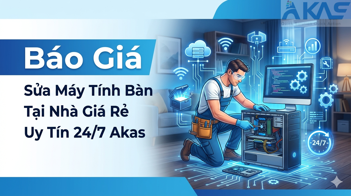 Báo Giá Sửa Máy Tính Bàn Tại Nhà Giá Rẻ Uy Tín 24/7