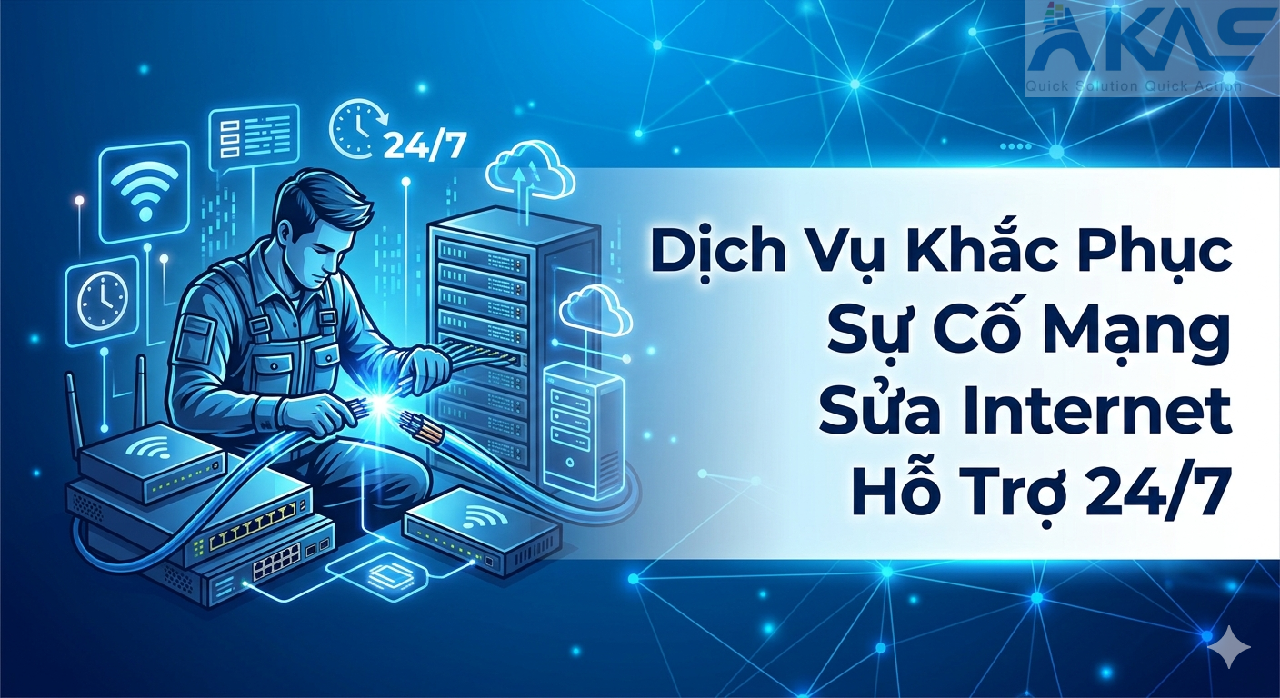 Dịch Vụ Khắc Phục Sự Cố Mạng Sửa Internet Chuyên Nghiệp Hỗ Trợ 24/7