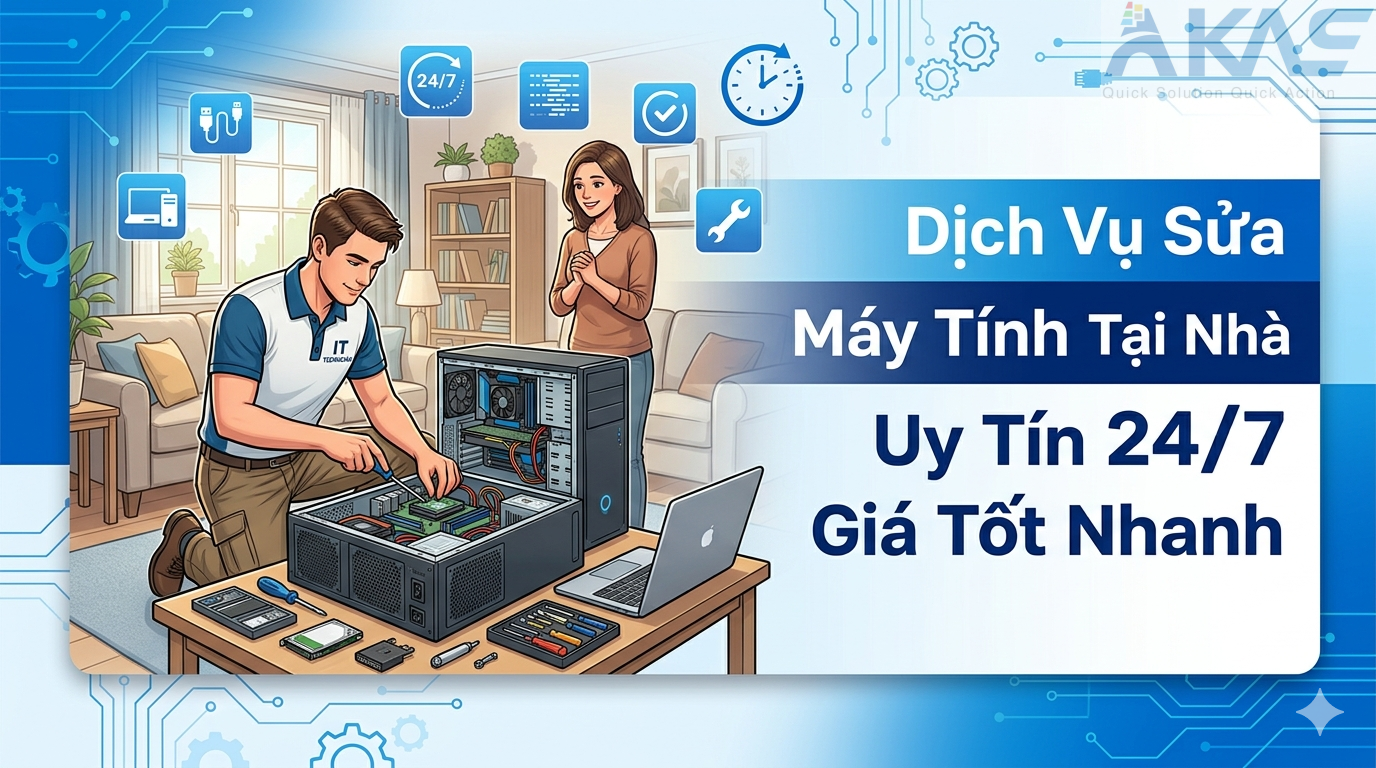 Dịch Vụ Sửa Máy Tính Tại Nhà Uy Tín 24/7 Giá Tốt Nhanh