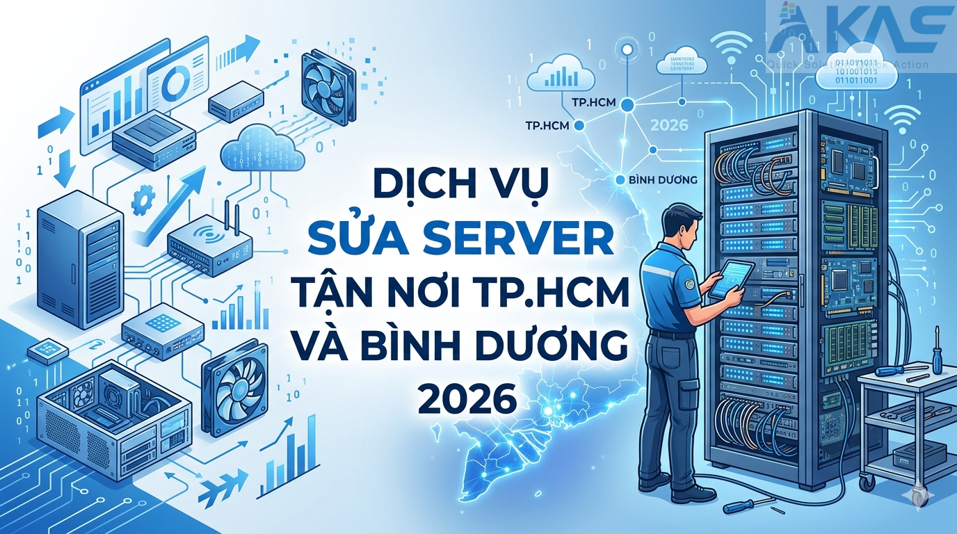 Dịch Vụ Sửa Server Tận Nơi Akas Tại TP.HCM Và Bình Dương 2026