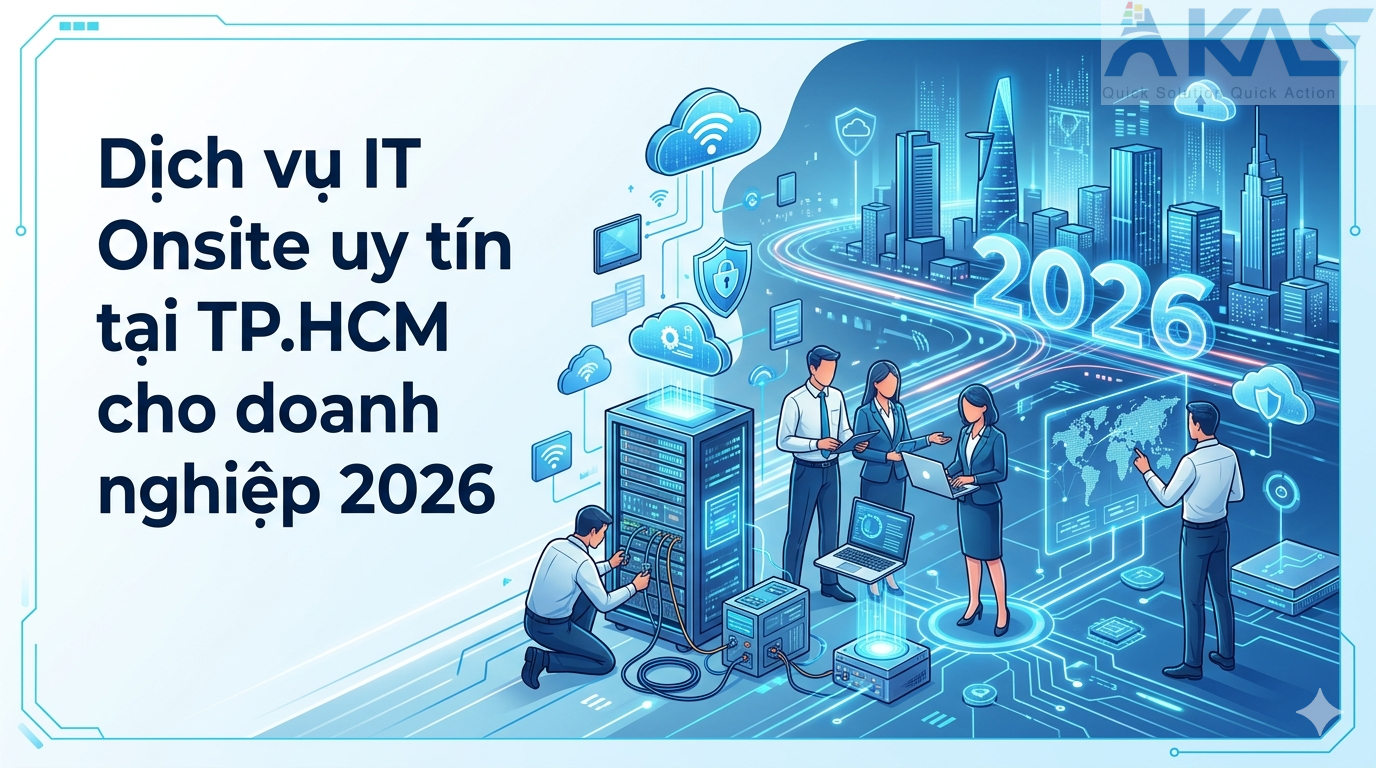 Dịch vụ IT Onsite uy tín tại TP.HCM cho doanh nghiệp 2026