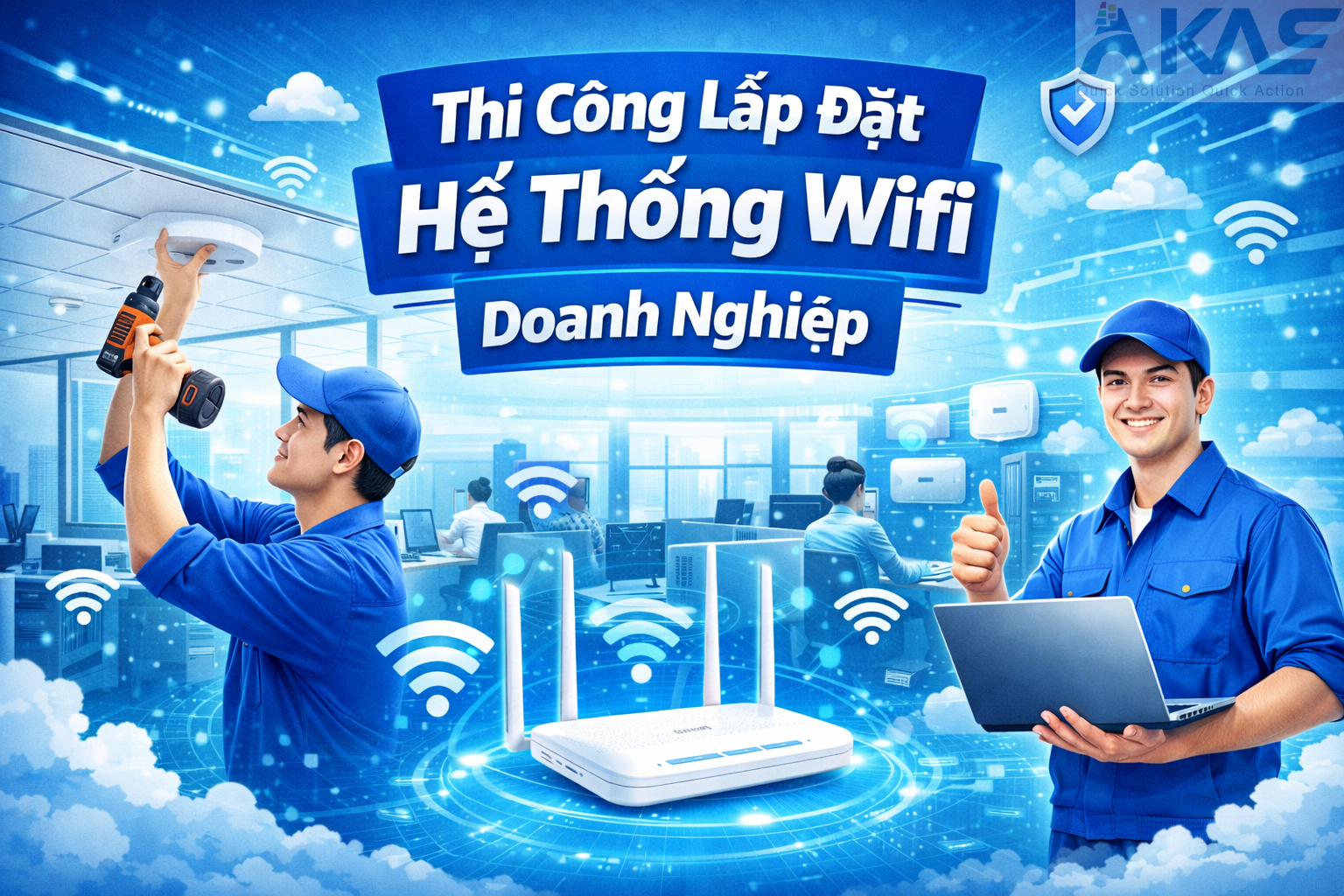 Thi Công Lắp Đặt Hệ Thống Wifi Doanh Nghiệp Hỗ Trợ 24/7 Chuyên Nghiệp