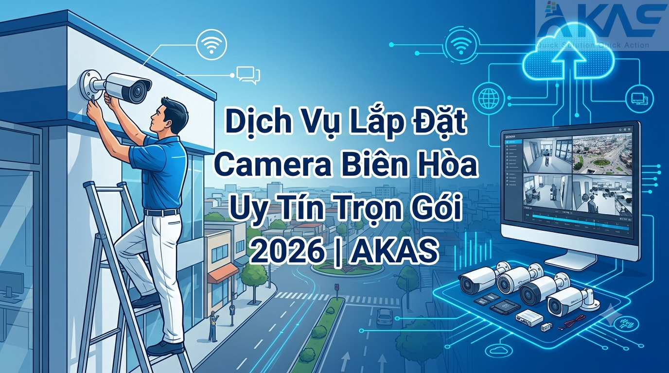 Dịch Vụ Lắp Đặt Camera Biên Hòa Uy Tín Trọn Gói 2026 | AKAS