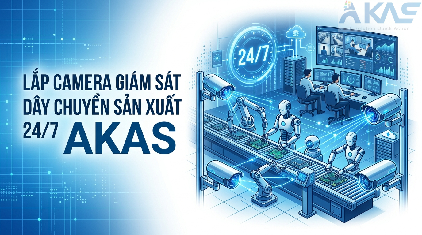 Lắp Camera Giám Sát Dây Chuyền Sản Xuất 24/7 AKAS