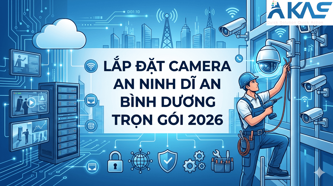 Lắp Camera An Ninh Dĩ An Bình Dương Trọn Gói Giá Tốt 2026