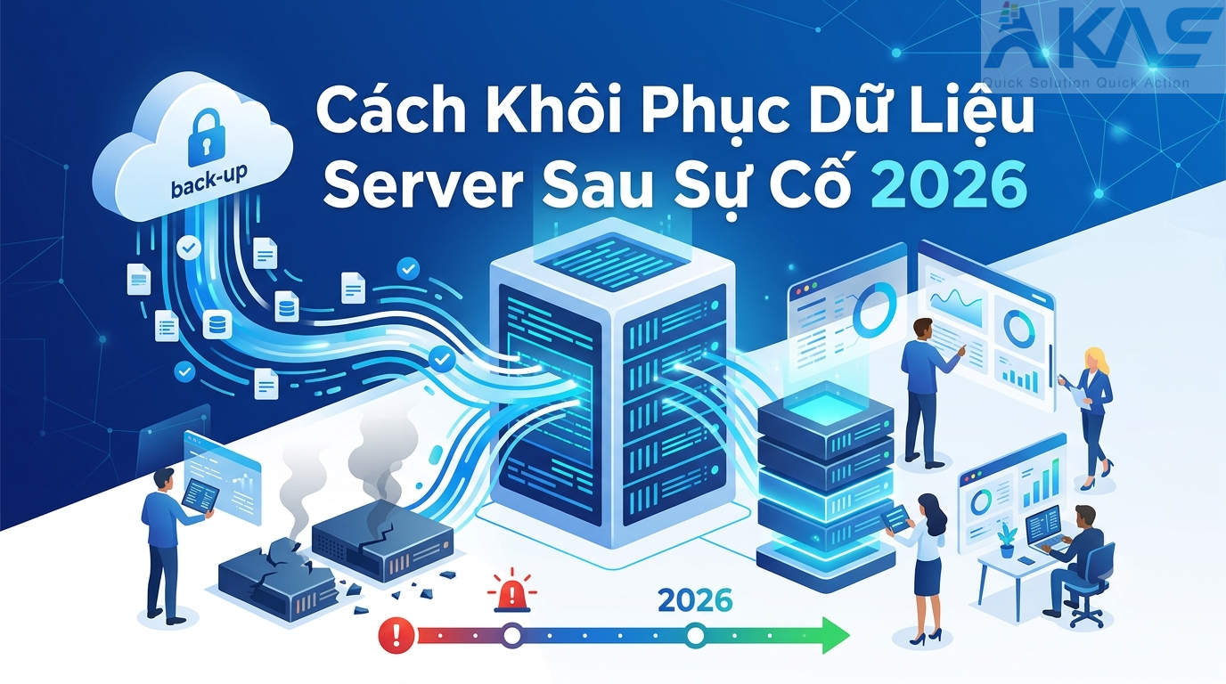 Cách Khôi Phục Dữ Liệu Server Sau Sự Cố 2026 Cho Doanh Nghiệp