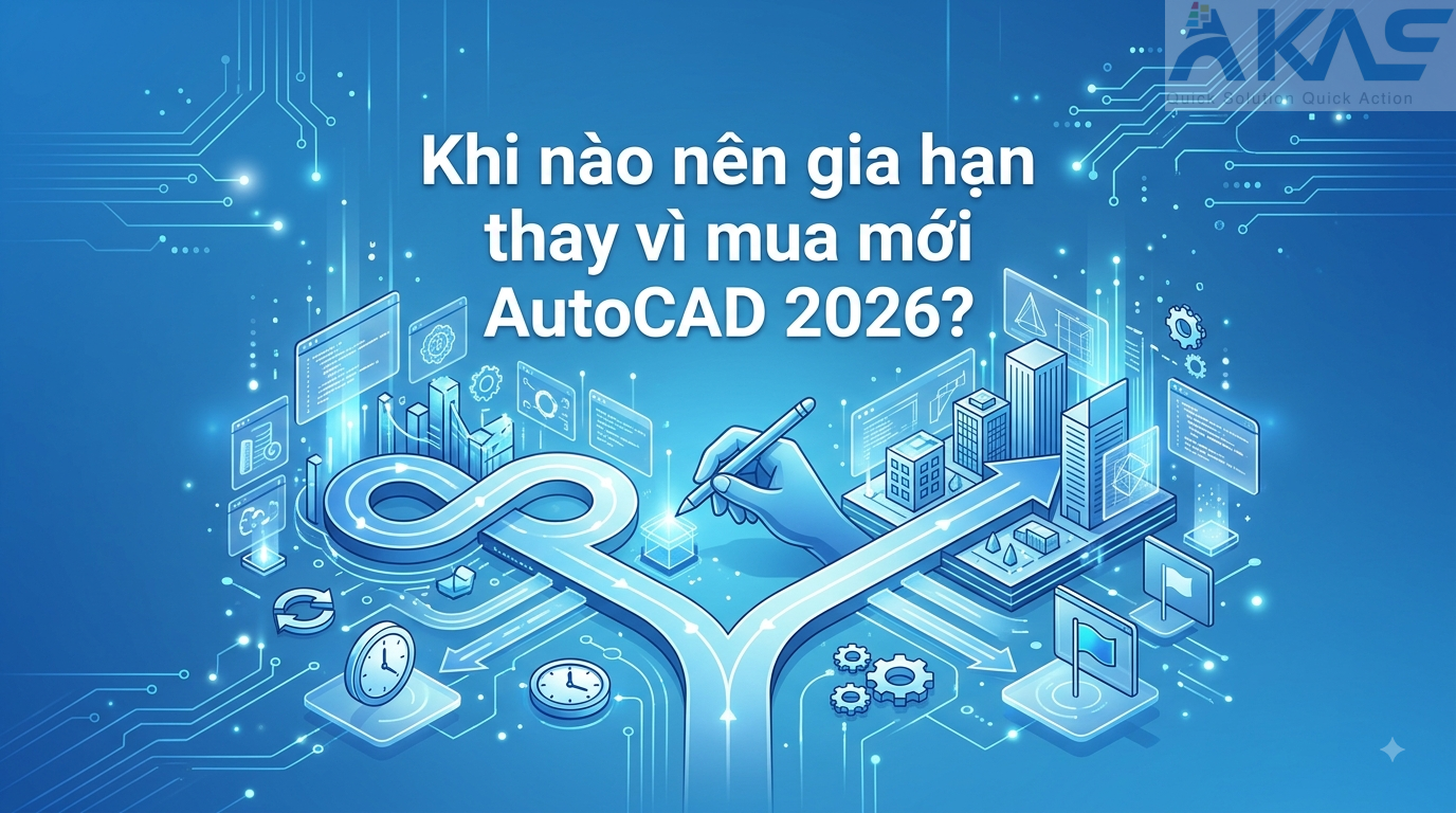 Khi nào nên gia hạn thay vì mua mới AutoCAD 2026?