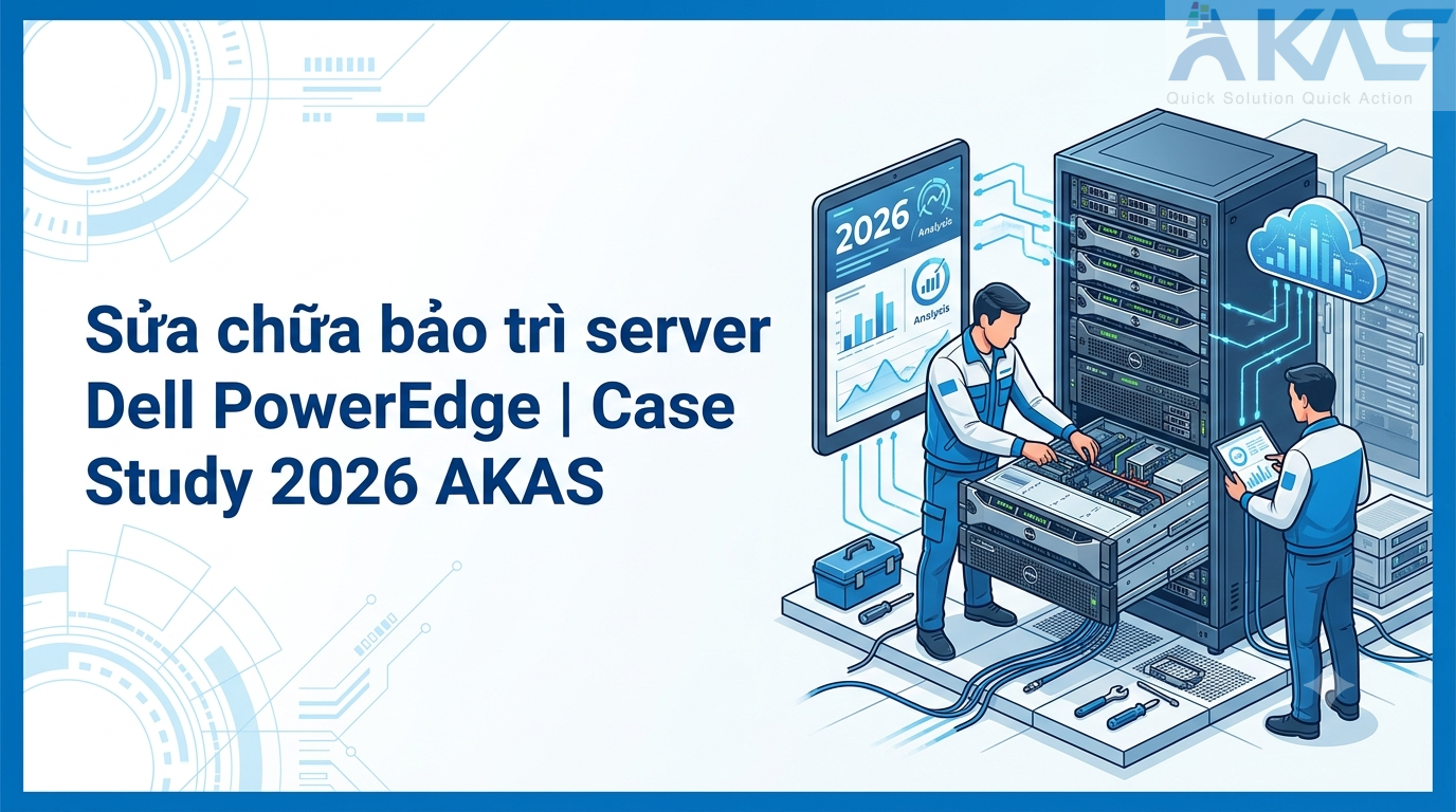 Sửa chữa bảo trì server Dell PowerEdge | Case Study 2026 AKAS