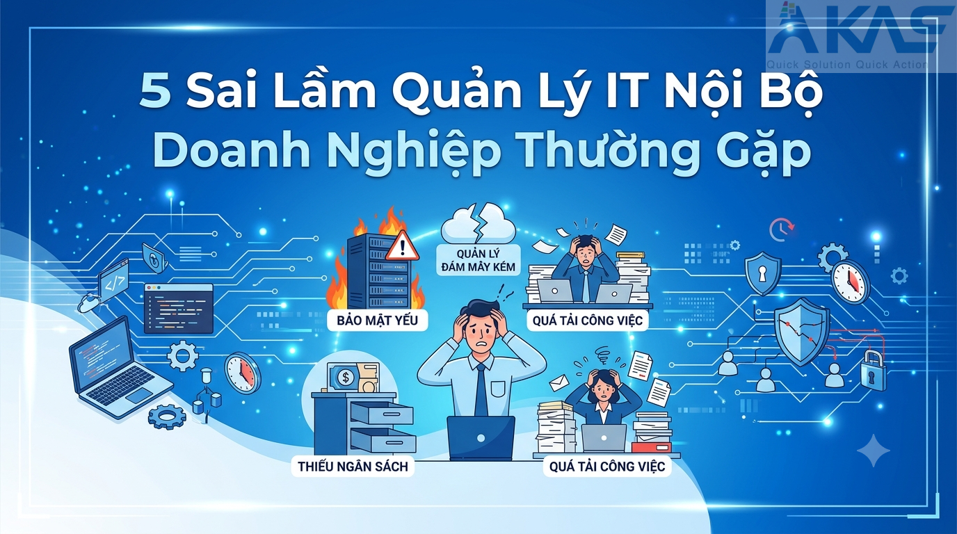 5 Sai Lầm Quản Lý IT Nội Bộ Doanh Nghiệp Thường Gặp 2026