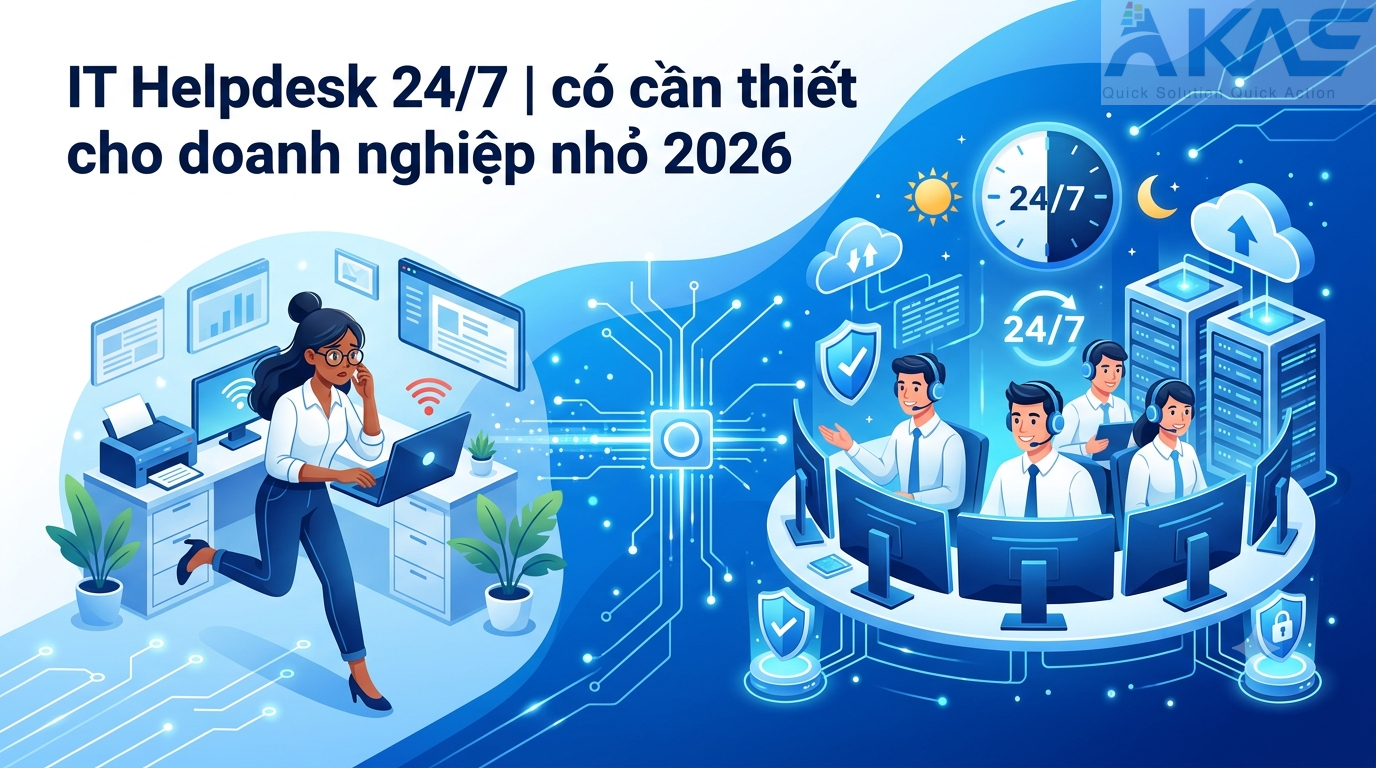 IT Helpdesk 24/7 có cần thiết cho doanh nghiệp nhỏ 2026