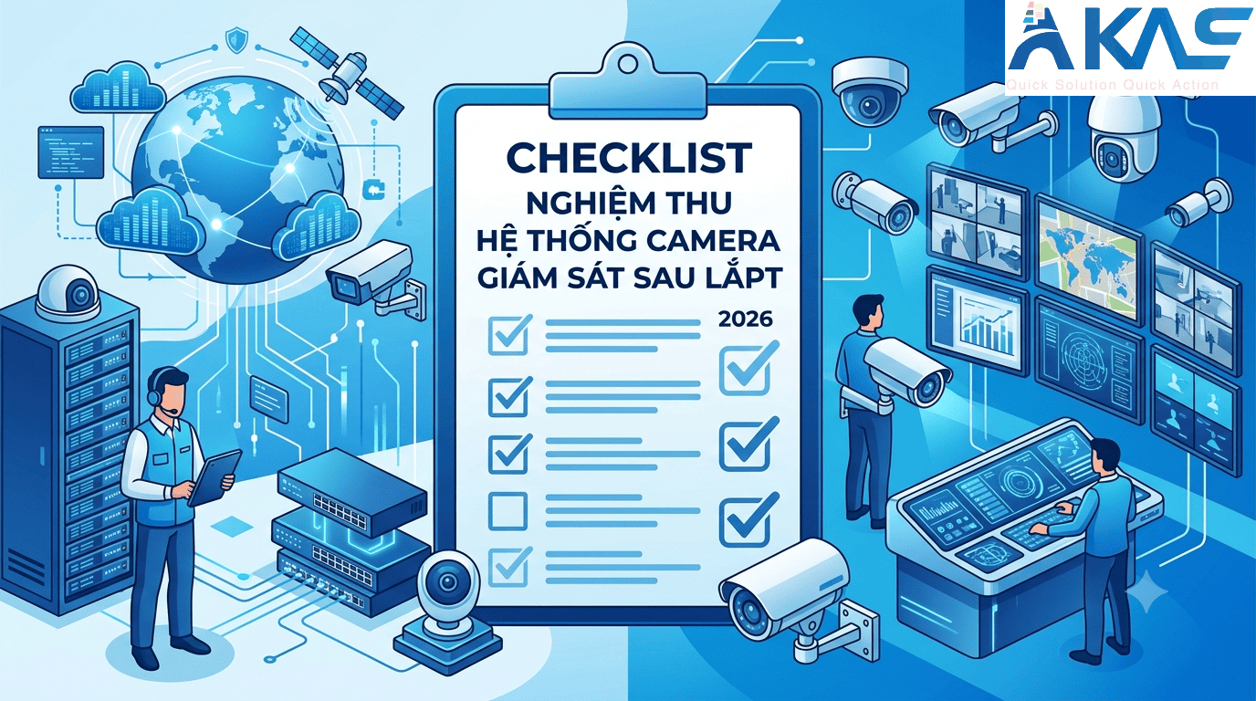 Checklist nghiệm thu hệ thống camera giám sát sau lắp đặt 2026