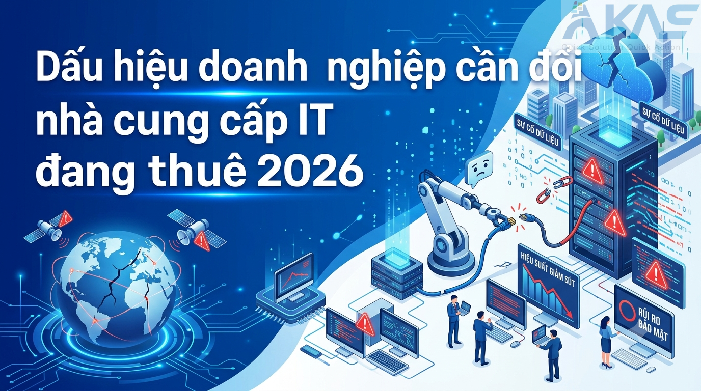 Dấu hiệu nên đổi Nhà cung cấp IT đang thuê 2026