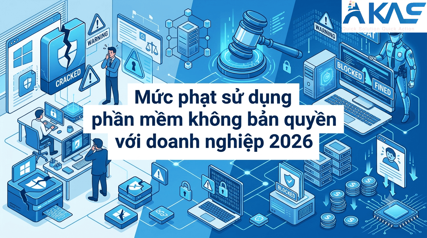 Mức phạt sử dụng phần mềm không bản quyền với doanh nghiệp 2026